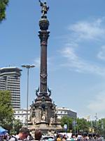 Barcelone, Port Vell, Monument a Christophe Colomb (2)